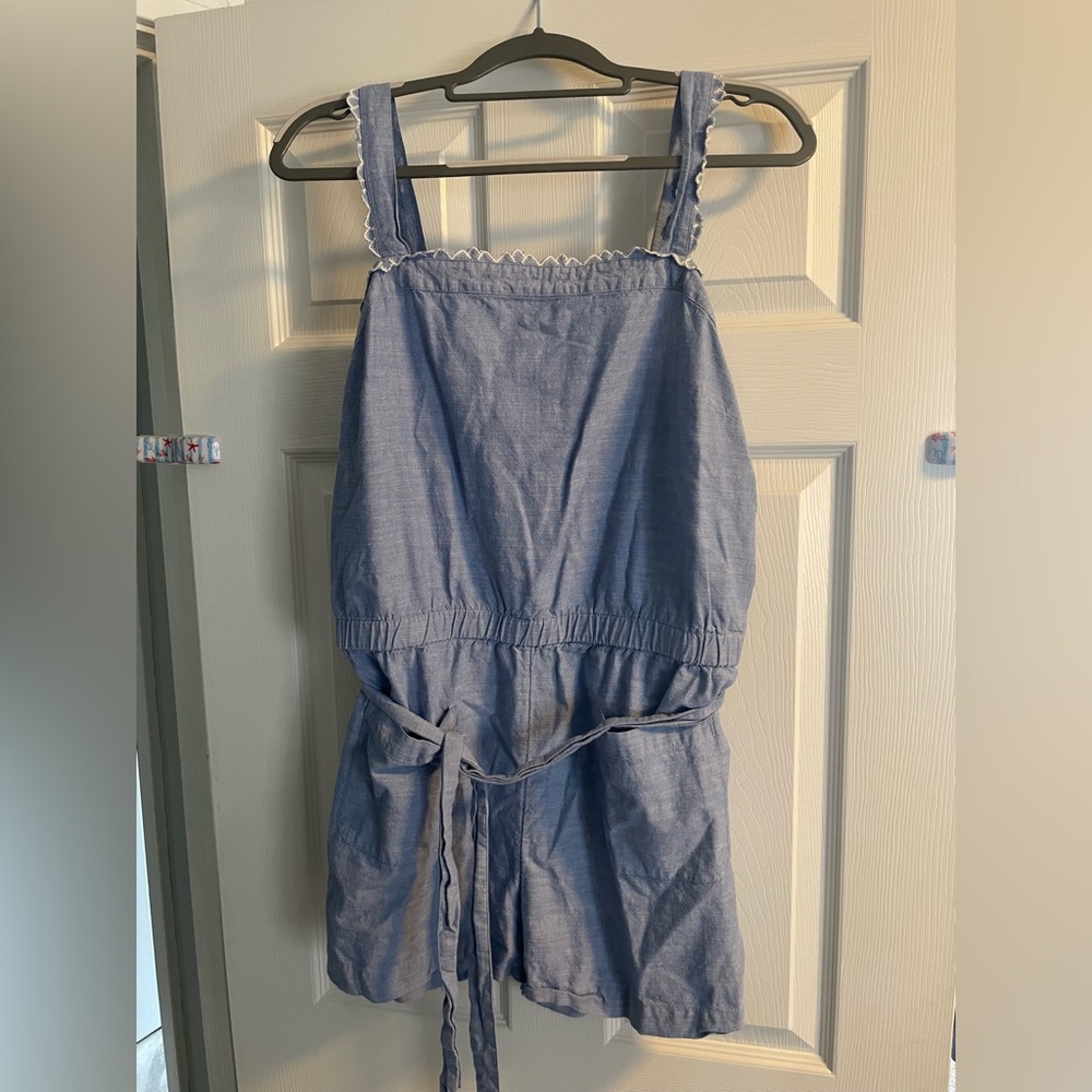 Loft summer romper with elastic wait and tie in front